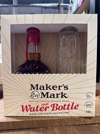 Maker’s Mark Bourbon Gift Set with Branded Reusable Water Bottle