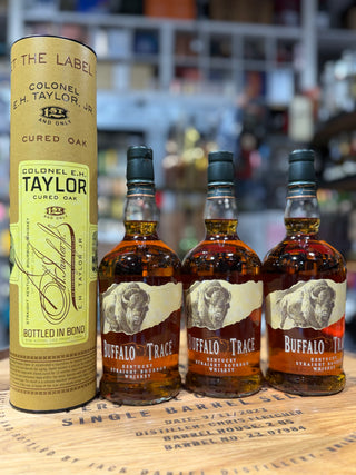 Colonel E.H. Taylor Cured Oak Straight Kentucky Bourbon, and 3 bottles of Buffalo Trace. Bundles (4Packs x 750ml )