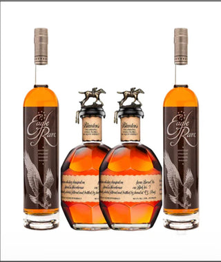 2 Blanton’s Original and 2 Eagle Rare 10y. Bundles ( 4Packs X 750ml)