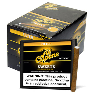 Al Capone Sweet Cognac Dipped 2p Cigars Filtered