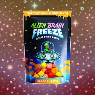 Alien Brain Freeze Freeze Dried Candy Space Bursts