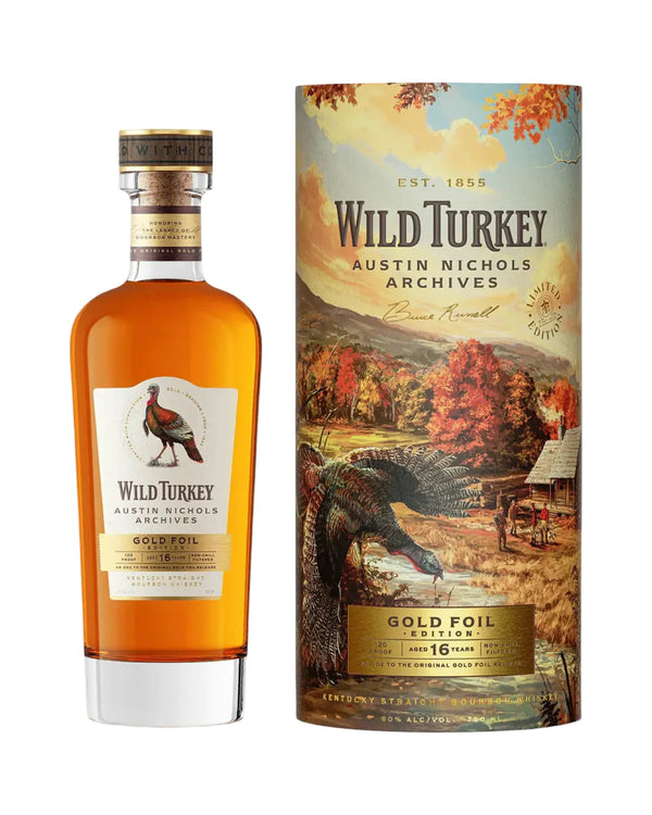 Wild Turkey Austin Nichols Archives - Gold Foil Edition - Aged 16 Years, 750ml. 2026 Released                                    ( Pre Order )will arrived on June 26th.