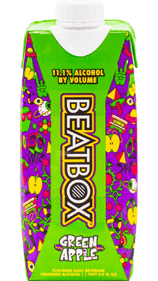 Cartón de ponche para fiesta de manzana verde de Beatbox Beverages