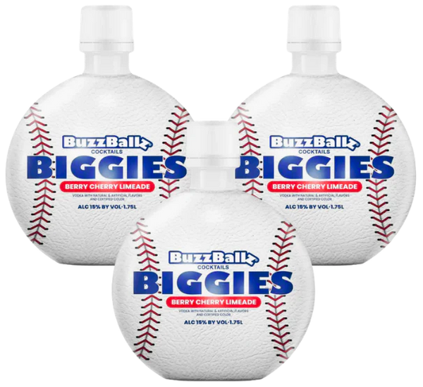 BuzzBallz Biggies "Dodgers Edition" Berry Cherry Limeade 3 x 1.75L