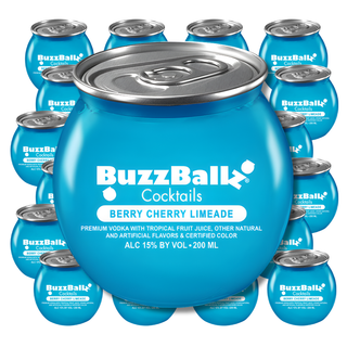 BuzzBallz Cocktails Berry Cherry Limeade (200 ml x 24-Pack Bundle)