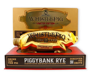 Whistlepig Gold, Piggybank 10 años Rye Edición limitada 110 Proof