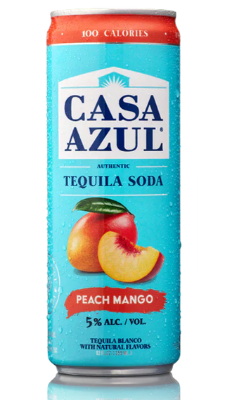 Casa Azul Authentic Tequila Soda Peach Mango