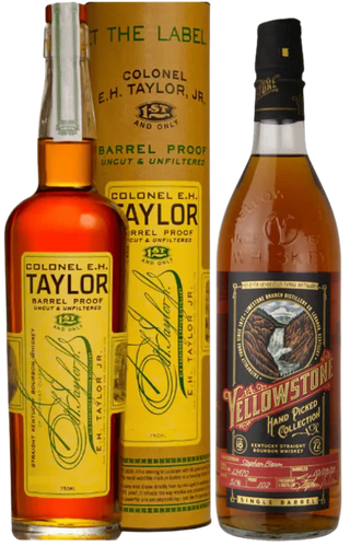 Colonel E.H. Taylor Barrel Proof & Yellowstone Hand Picked Collection Single Barrel Bourbon Bundle