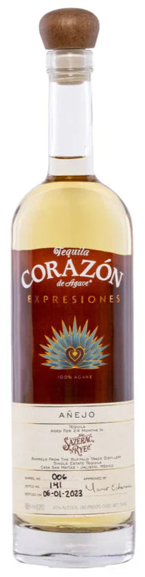 Corazon De Agave Expresiones Anejo Sazerac Rye Barrel Finish Tequila