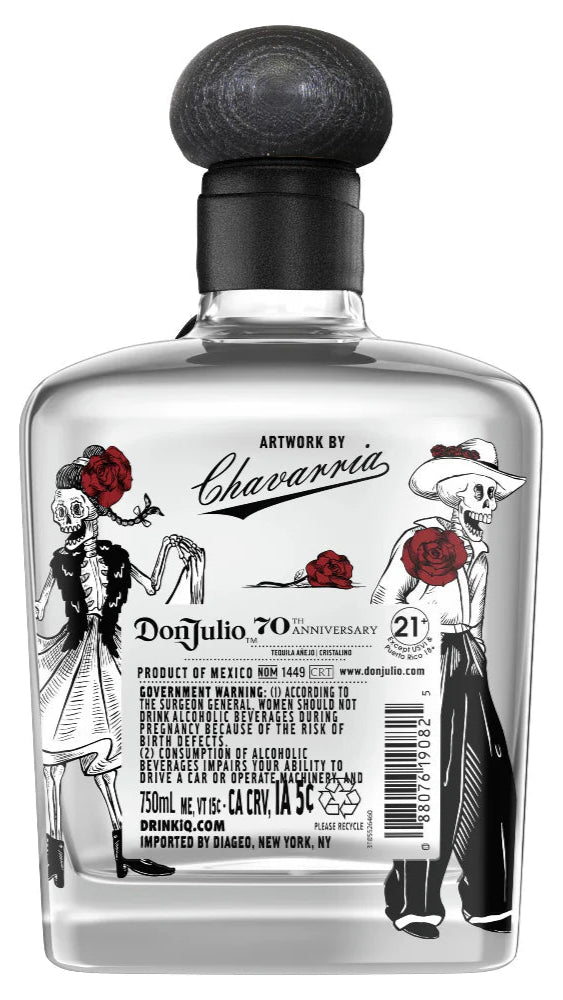 Don Julio 70 Día de los Muertos Willy Chavarria 2025 Añejo Claro
