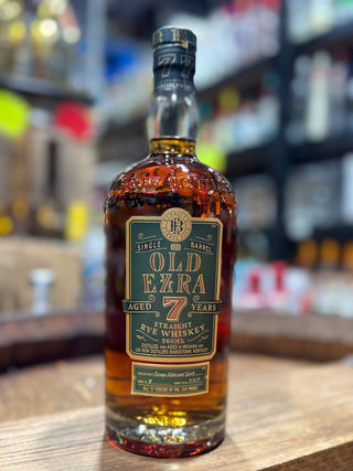 Old Ezra 7-Year Straight Rye Whiskey, 114 Proof, 750 ml
