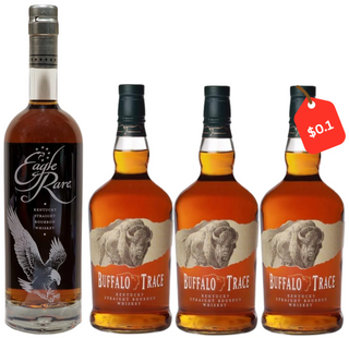 Eagle Rare 10 Year, & 3 Buffalo Trace Bundle 4 x 750ml
