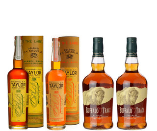 EH. Taylor Barrel Proof, Small Bath, and 2 bottles Buffalo Trace Bundle 4 x 750ml