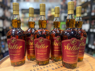 W.L. Weller Antique 107 Kentucky Straight Wheated Bourbon.(6 × 750 ml)