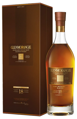 Whisky escocés de pura malta Glenmorangie de 18 años