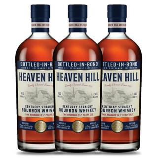 Bourbon Heaven Hill 7 años embotellado en depósito – Paquete para fiestas (3 x 750 ml)