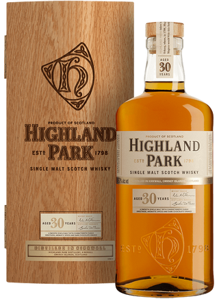 Whisky escocés de pura malta Highland Park de 30 años