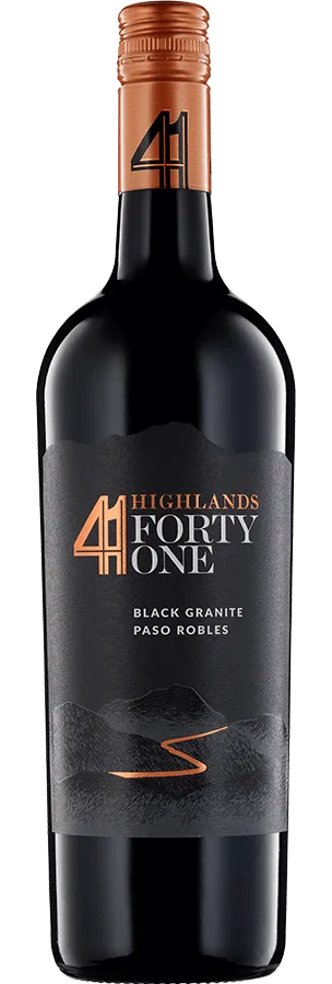 Highland Forty Onebalck Granite Paso Robles Red Blend