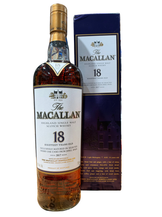 The Macallan 18 Year Sherry Oak 2016 Release Scotch 750ml