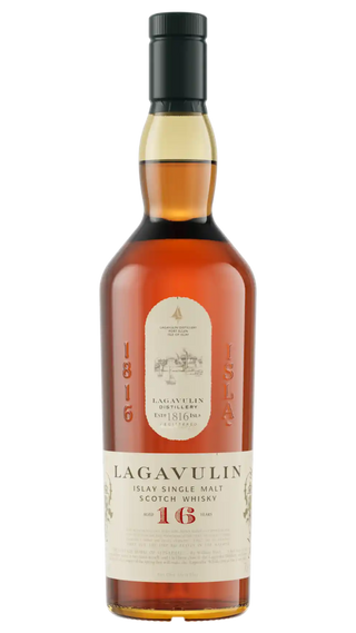 Whisky escocés de pura malta Lagavulin de Islay de 16 años