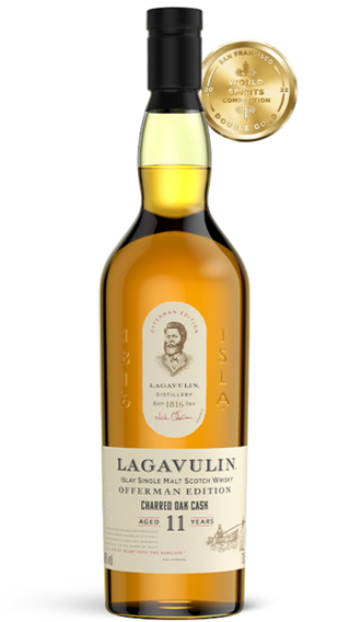 Whisky escocés de pura malta Lagavulin Offerman Edition de 11 años en barrica de roble carbonizado