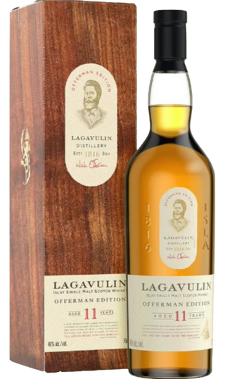 Whisky escocés de pura malta Lagavulin Offerman Edition de 11 años de Islay