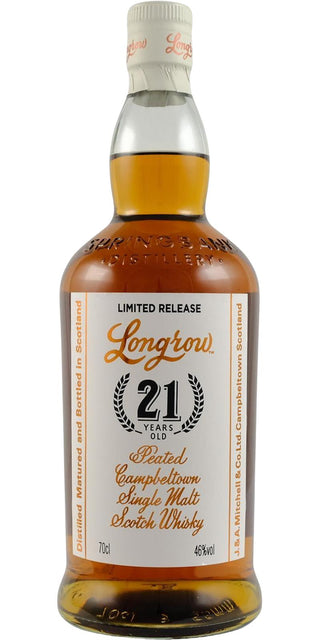 Longrow Red 21 años, whisky de malta puro de Campbeltown con turba