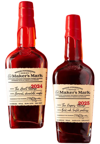 Maker’s Mark Heart Release Bundle – 2024 & 2025 Limited Edition Kentucky Straight Bourbon Whisky 2 x 750ml