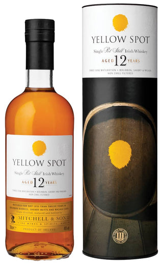 Whisky irlandés Mitchell &amp; Son Yellow Spot de 12 años con alambique único