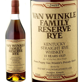 Pappy Van Winkle 13 años Reserva Familiar de Centeno