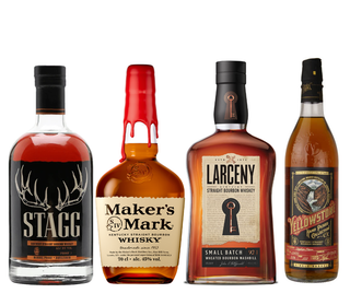Stagg, Maker’s Mark, Larceny Small Batch & Yellowstone Hand Picked – Premium Bourbon Collection (4 × 750ml)