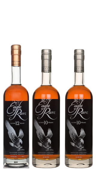 1 Bottle Eagle Rare 12-Year Kentucky Straight Bourbon & 2 Bottles Eagle Rare 10-Year Kentucky Straight Bourbon Bundle (3 × 750ml)
