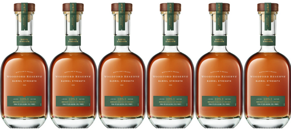 Woodford Reserve Barrel Strength Rye Limited Edition 125.1 Proof 6-Pack (6 × 700 ml)