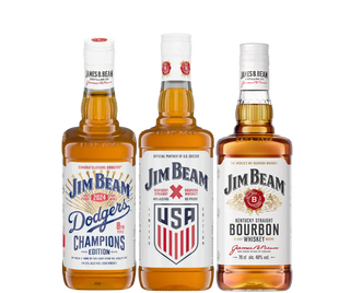 Jim Beam Limited Edition Bourbon Whiskey 3-Pack Bundle - Dodgers, Soccer & Original 3 x 750ml
