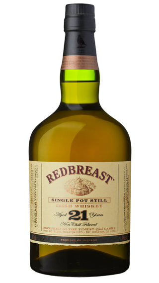 Whisky irlandés de alambique único Redbreast de 21 años