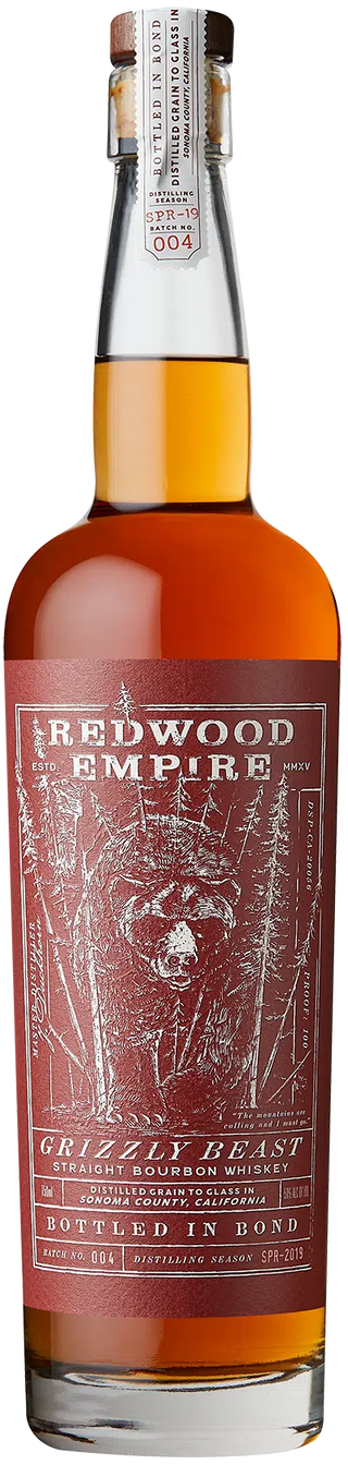 Redwood Empire Straight Bourbon Grizzly Beast Bottled In Bond