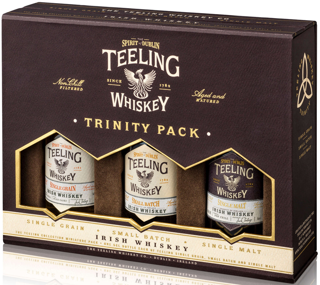 Trinity Whiskey Teeling Trinity Pack Variety Irish Whiskey – Ly's Liquor