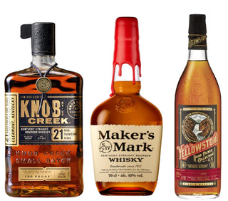 The Powerhouse Trio - Knob Creek 21y limited edition, Maker’s Mark, and Yellowstone handpicked Collection Bundle 3 x 750ml