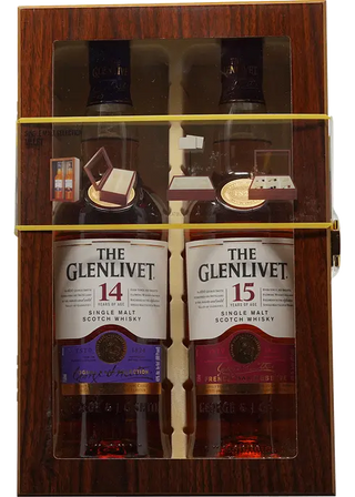 El set de regalo Glenlivet para 14 y 15 años
