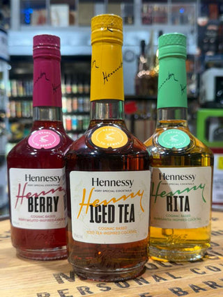Hennessy Cocktail Mix Bundle – Hennessy V.S with Rita, Iced Tea & Berry Mixers, 3 x 375ml