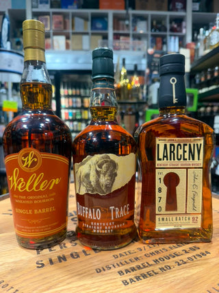 Kentucky Bourbon Trio Bundle - Weller Single Barrel, Buffalo Trace & Larceny Small Batch (3 x 750ml)