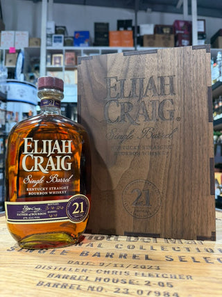 Elijah Craig 21 Year Old Single Barrel Bourbon Whiskey 750ml