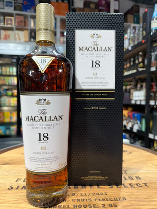 The Macallan 18 Year Old Sherry Oak 2018 Release 750 ml