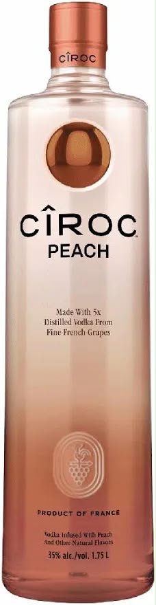 Ciroc Peach Flavored Vodka 1.75L