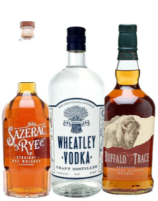 Kentucky Classics Trio: Bourbon, Rye & Vodka