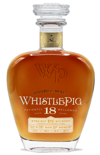 Whisky de centeno Whistlepig doble malta de 18 años