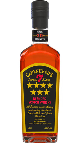 Whisky escocés mezclado Wm Cadenhead Stars de 30 años