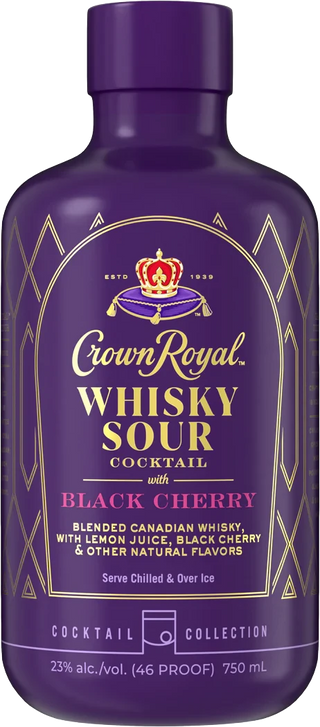 Crown Royal Black Cherry Whisky Sour (Ready-to-Serve)