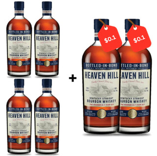 Heaven Hill 7-Year Bottled-in-Bond Bourbon – 4 + 2 Discounted Bundle, 6 x 750ml