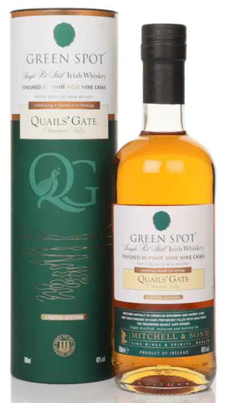 Mitchell & Son Green Spot Quails Gate Pinot Noir Cask Finish Single Pot Still Irish Whiskey
